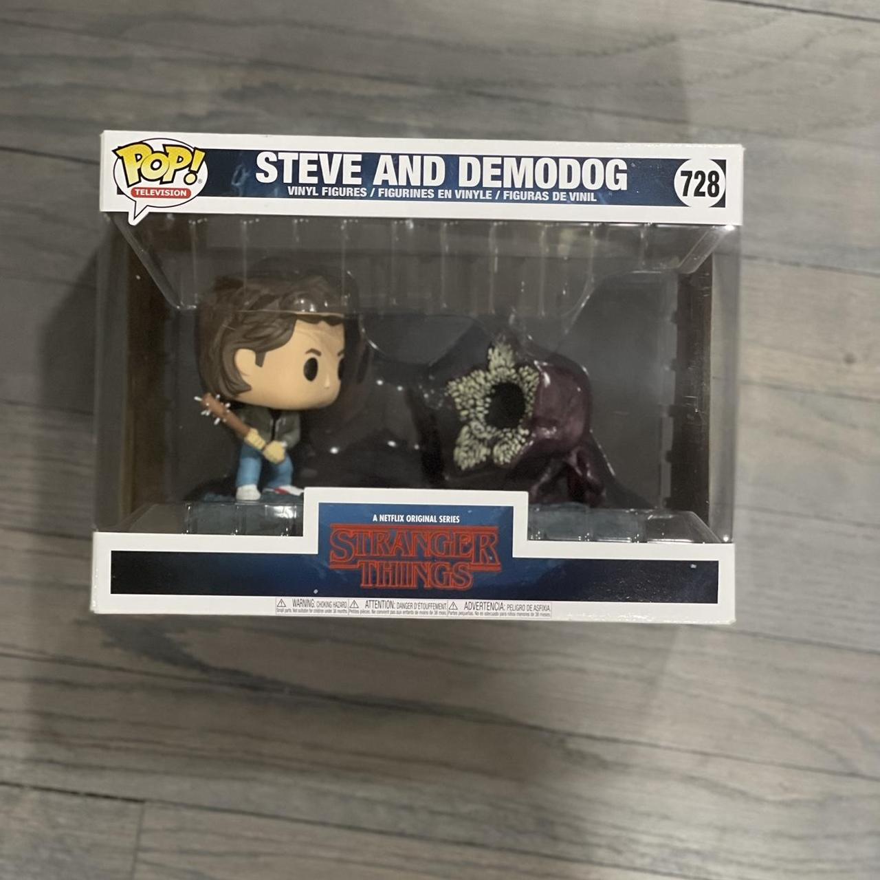 Stranger things Steve and Demodog funko pop figure... - Depop