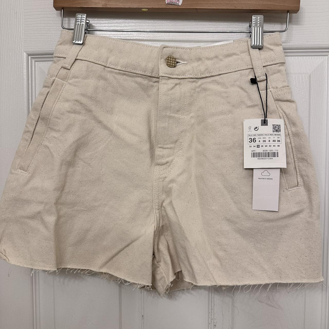 New Zara seamless high rise shorts 4, beige color | Depop