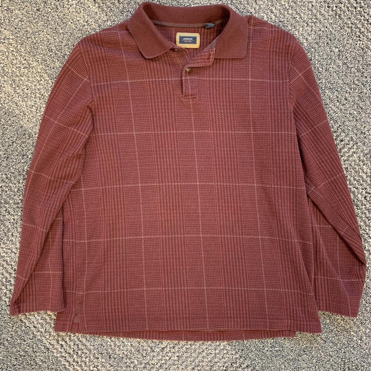 Men's Burgundy Polo-shirts | Depop