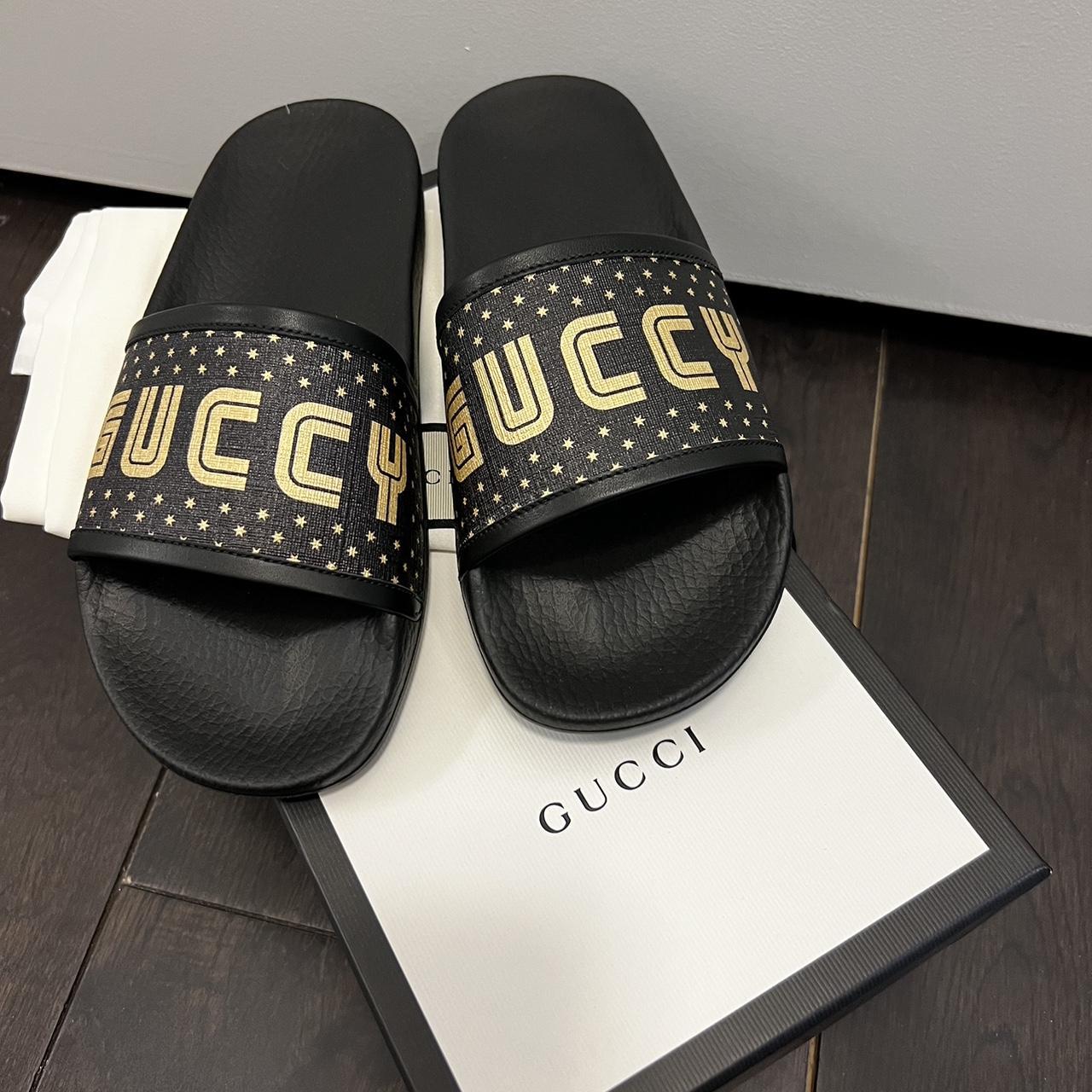 Gucci slippers Come with box tag and dust bag