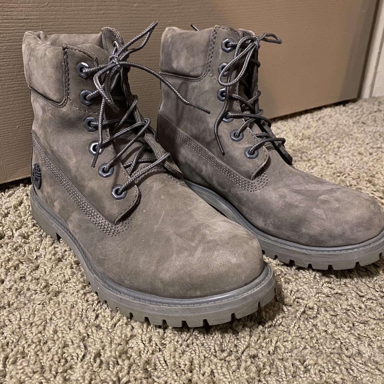 Timberland Women's Grey Boots | Depop