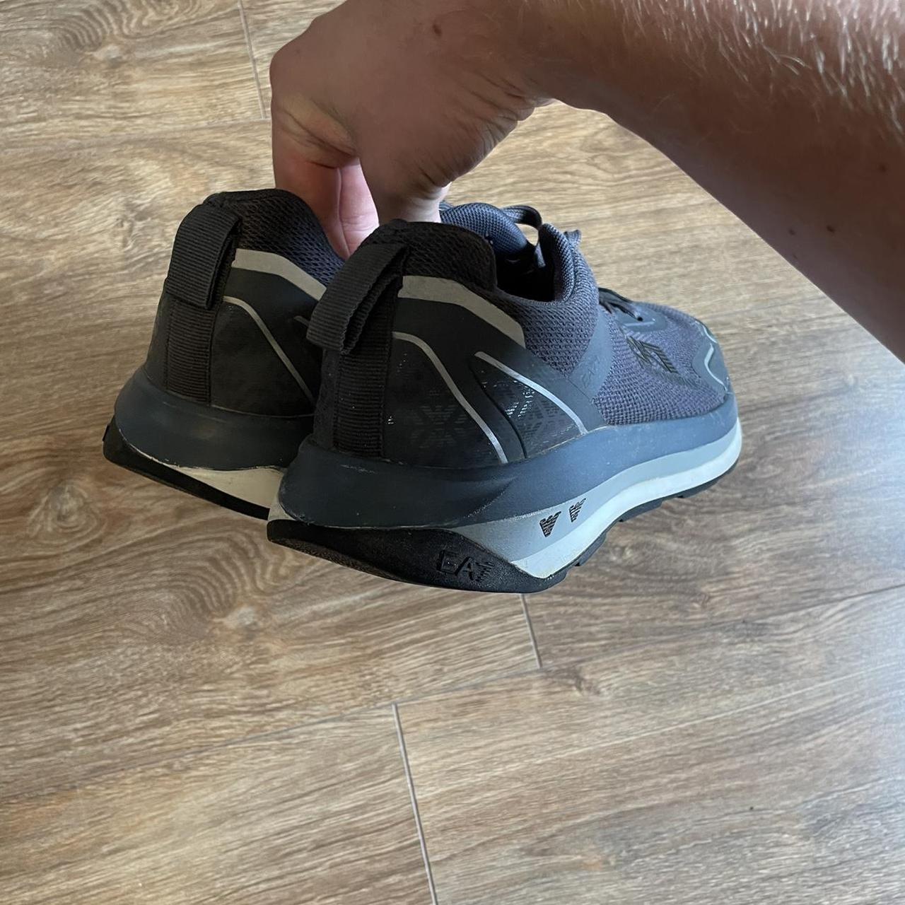 armani grey trainers