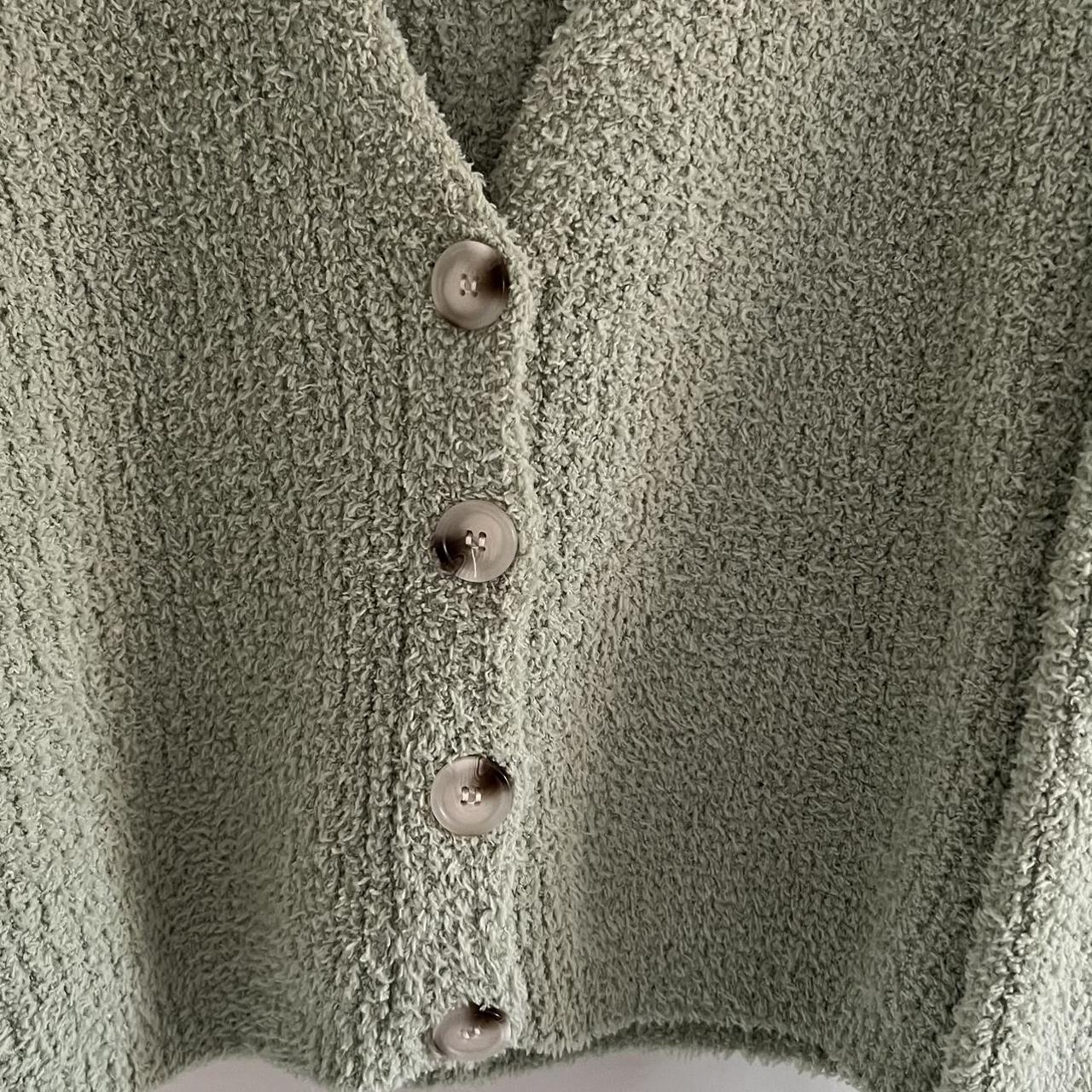 Zara Women's Green Cardigan | Depop