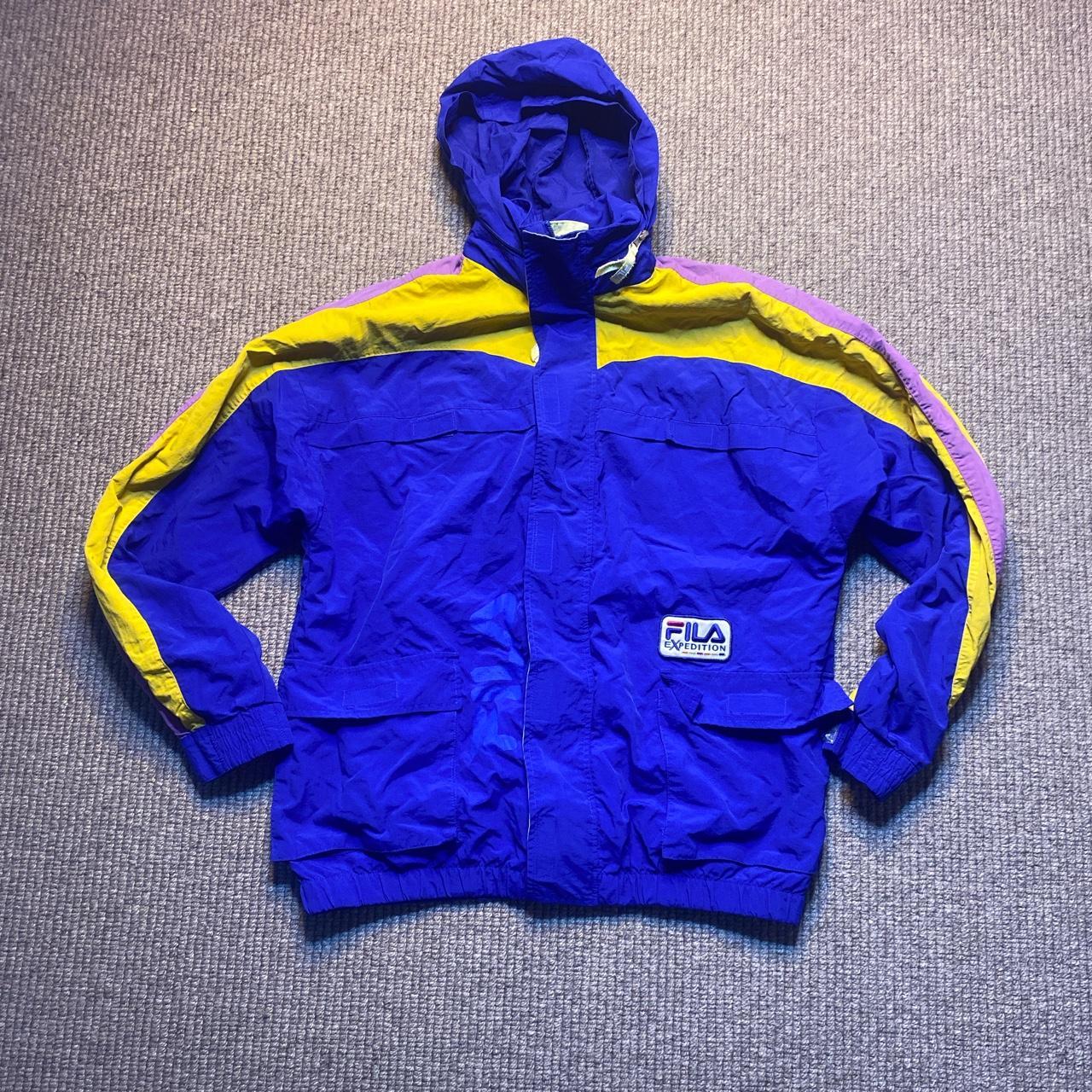 Fila blue and hot sale yellow jacket