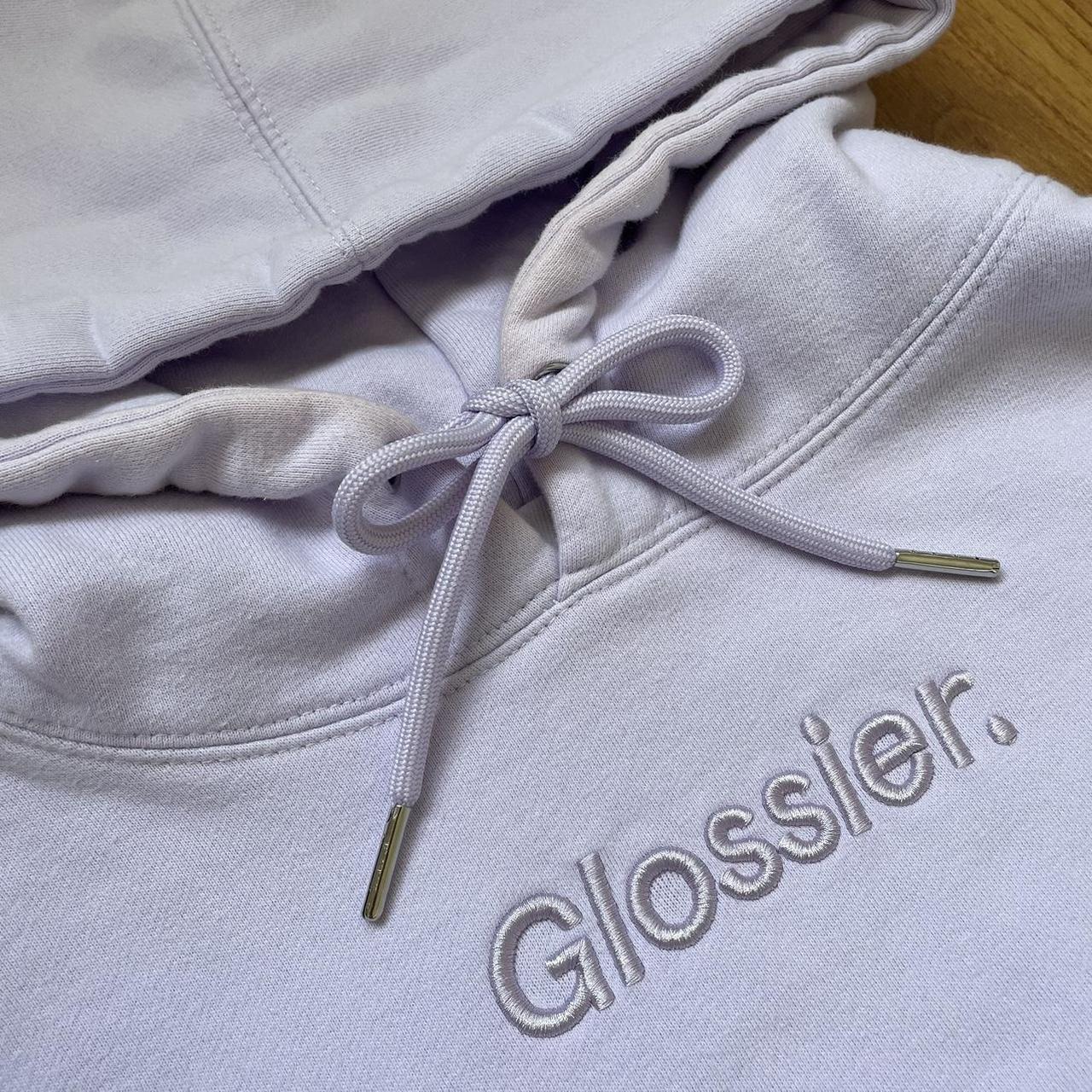 Glossier Women's Purple Hoodie | Depop