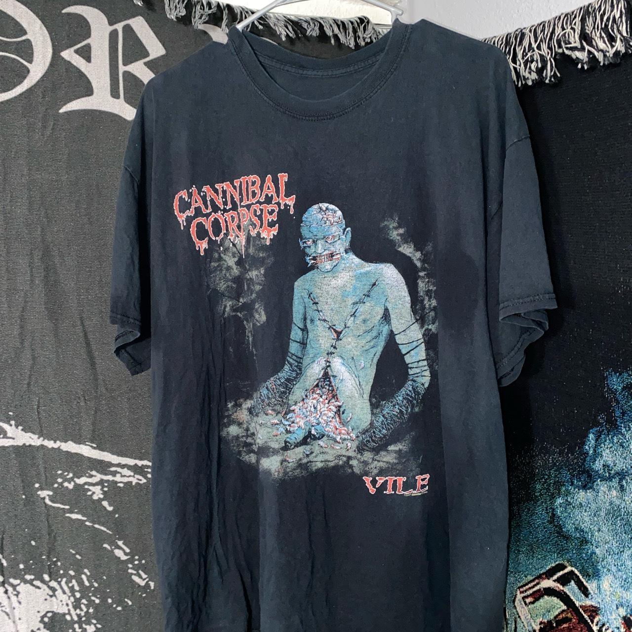 RARE 2007 Cannibal Corpse Vile T-Shirt Large Open to... - Depop