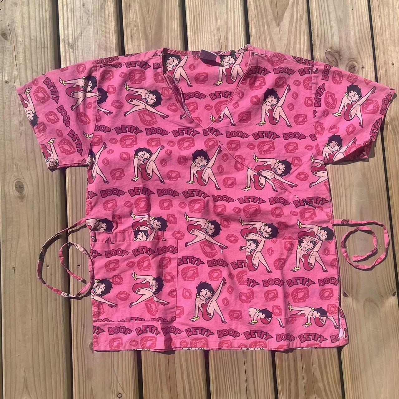 Betty Boop Scrub Size Large Chest 21 Length 26 Has Depop