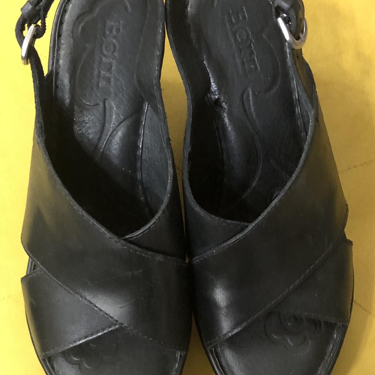 Born Women's Black Sandals | Depop