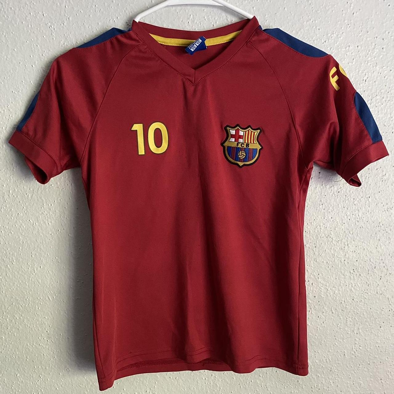 Barcelona Messi Jersey #10 Youth Size 7.8/10 Used... - Depop