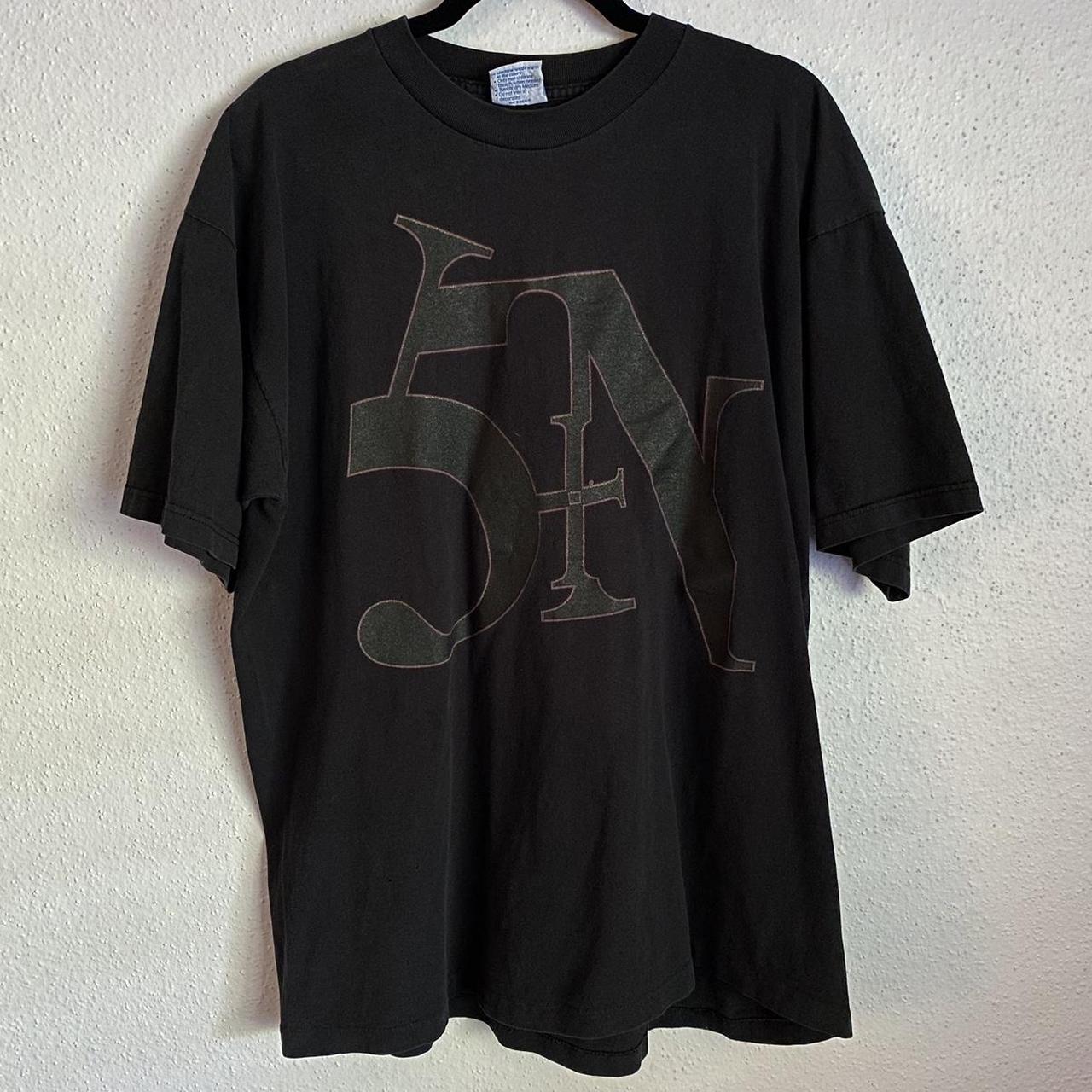 Vintage 90s Nine Inch Nails NIN Sin TShirt - Black - Depop