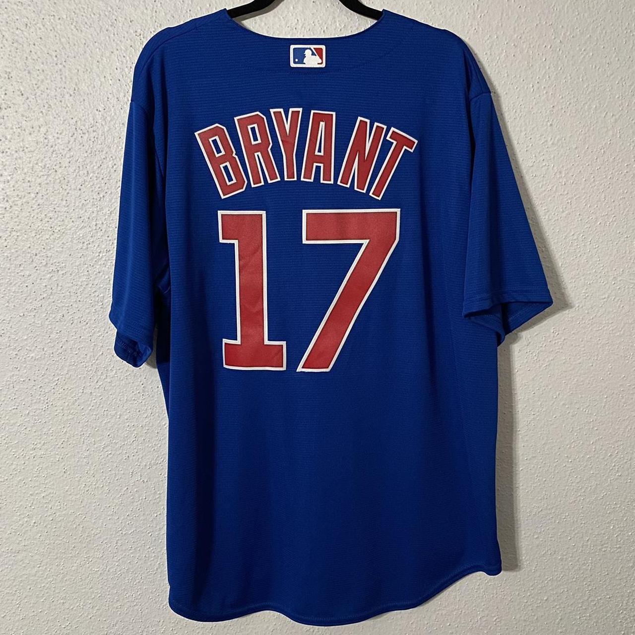 Majestic Chicago Cubs MLB Bryant 17 White Short Sleeve Jersey