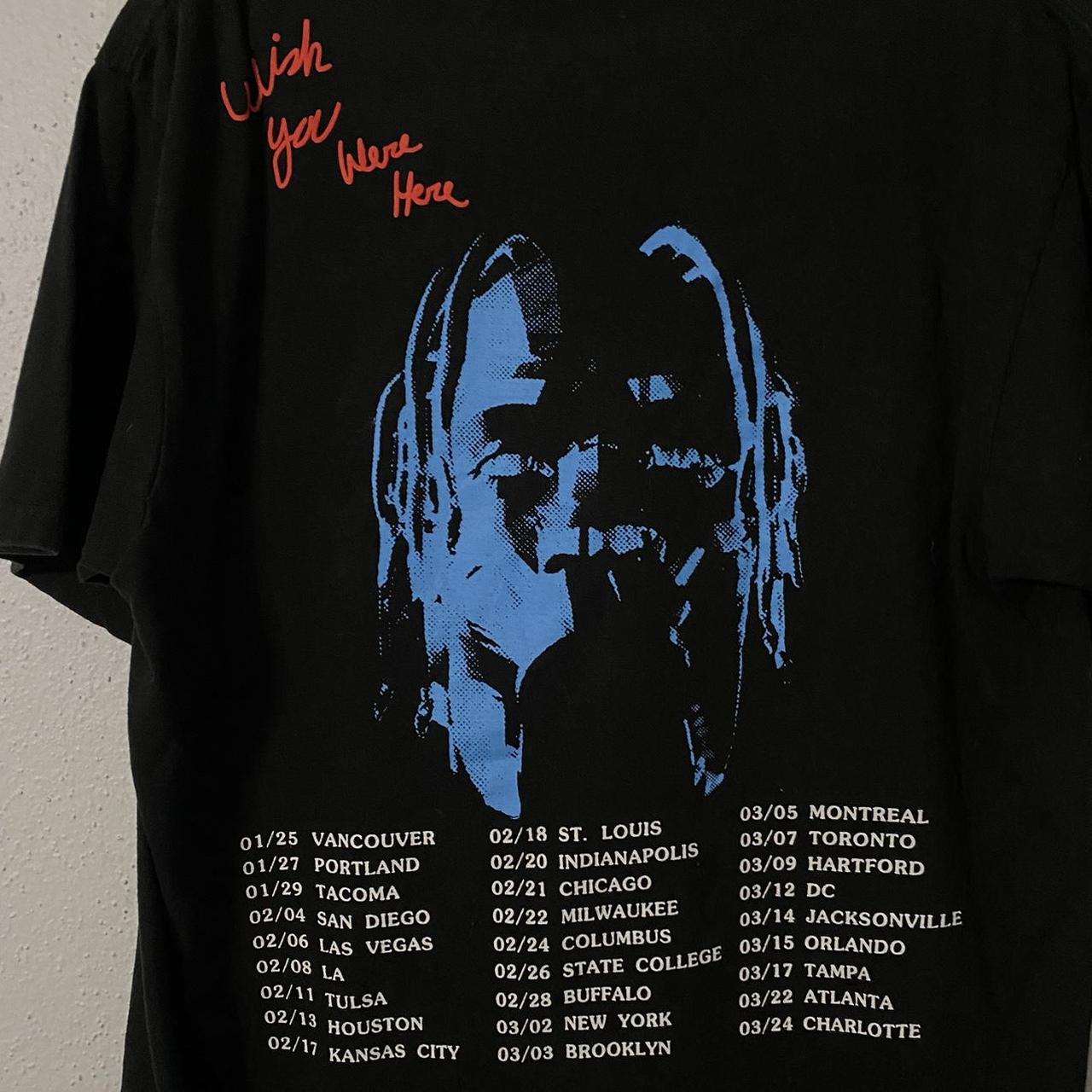 2019 Travis Scott Astroworld Tour T-Shirt Size L