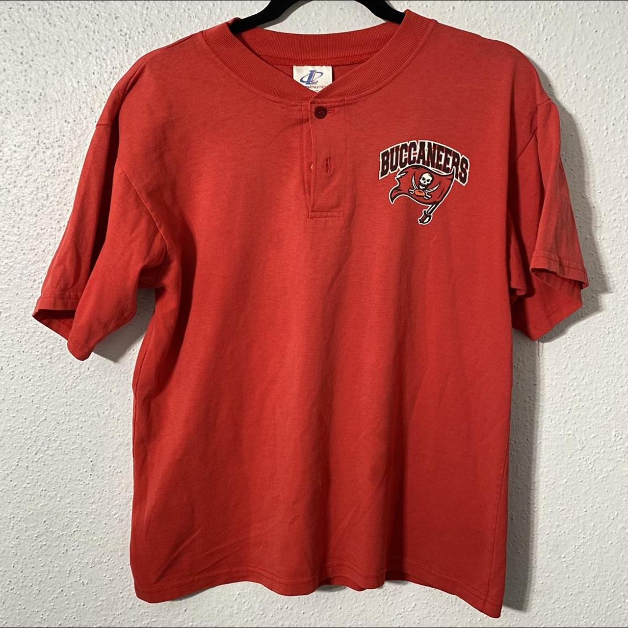 Vintage 1990s 90s Tampa Bay Buccaneers shirt - Red ... - Depop