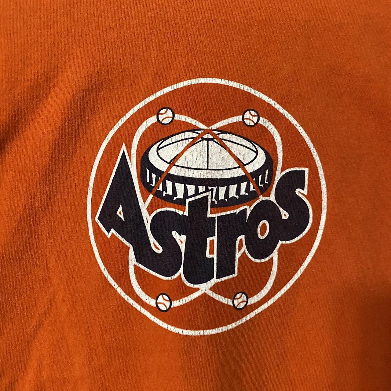 Vintage 90s Nike Houston Astros t shirt - Orange - - Depop