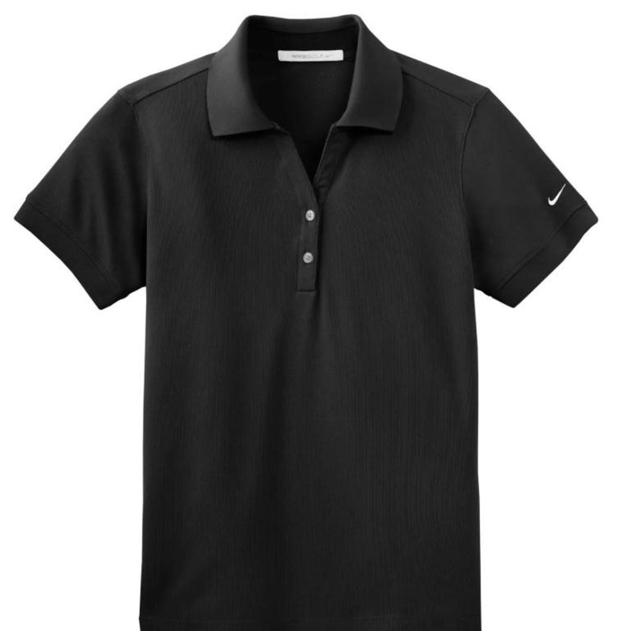 Nike Women's Black Poloshirts Depop