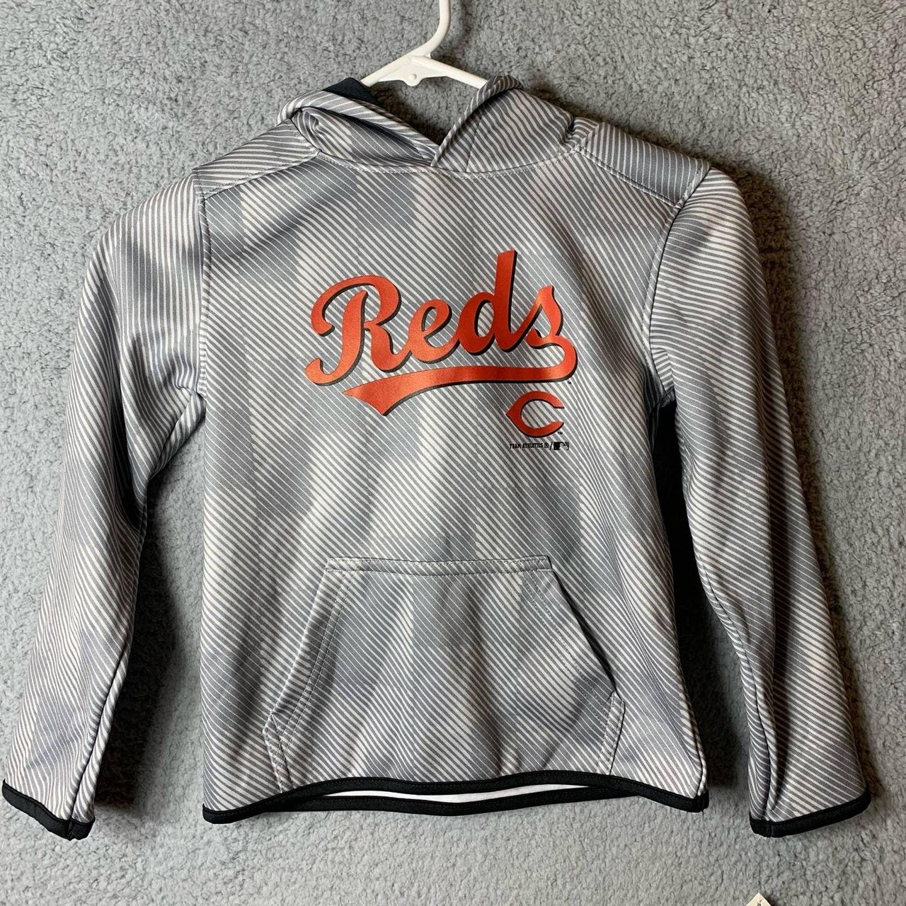 grey cincinnati reds shirt mlb genuine merchandise - Depop