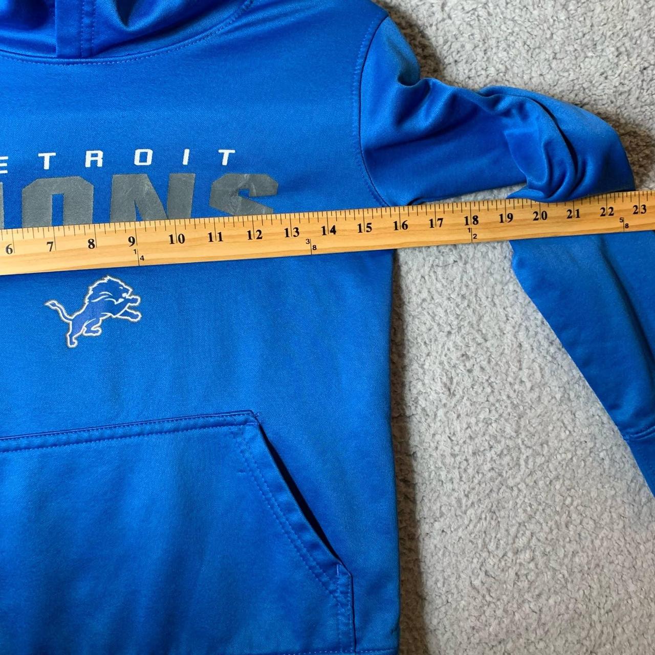 Detroit Lions Hoodie Size Youth Small Blue NFL - Depop