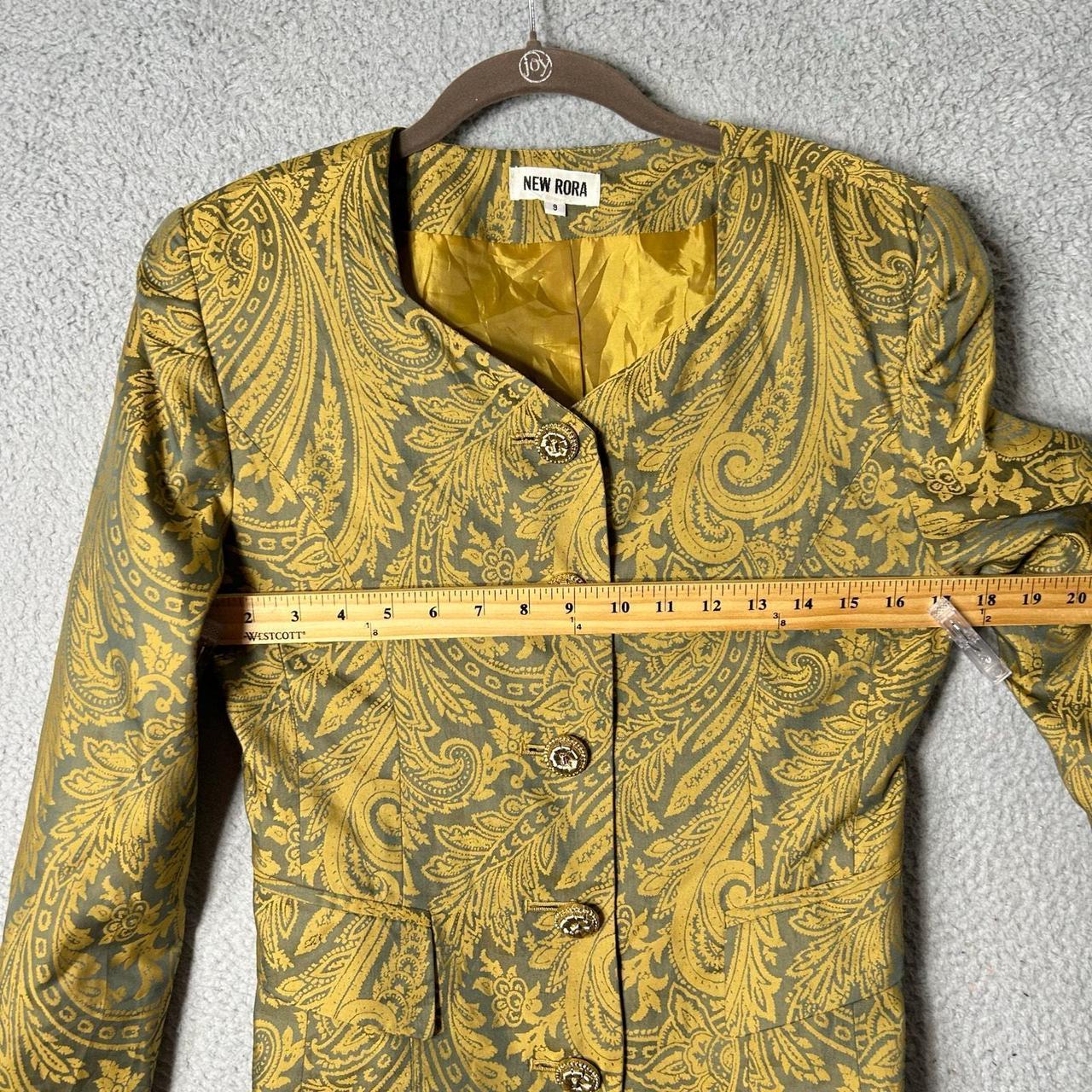 Source Unknown Women's Tailored jacket - Yellow/G… - image 8