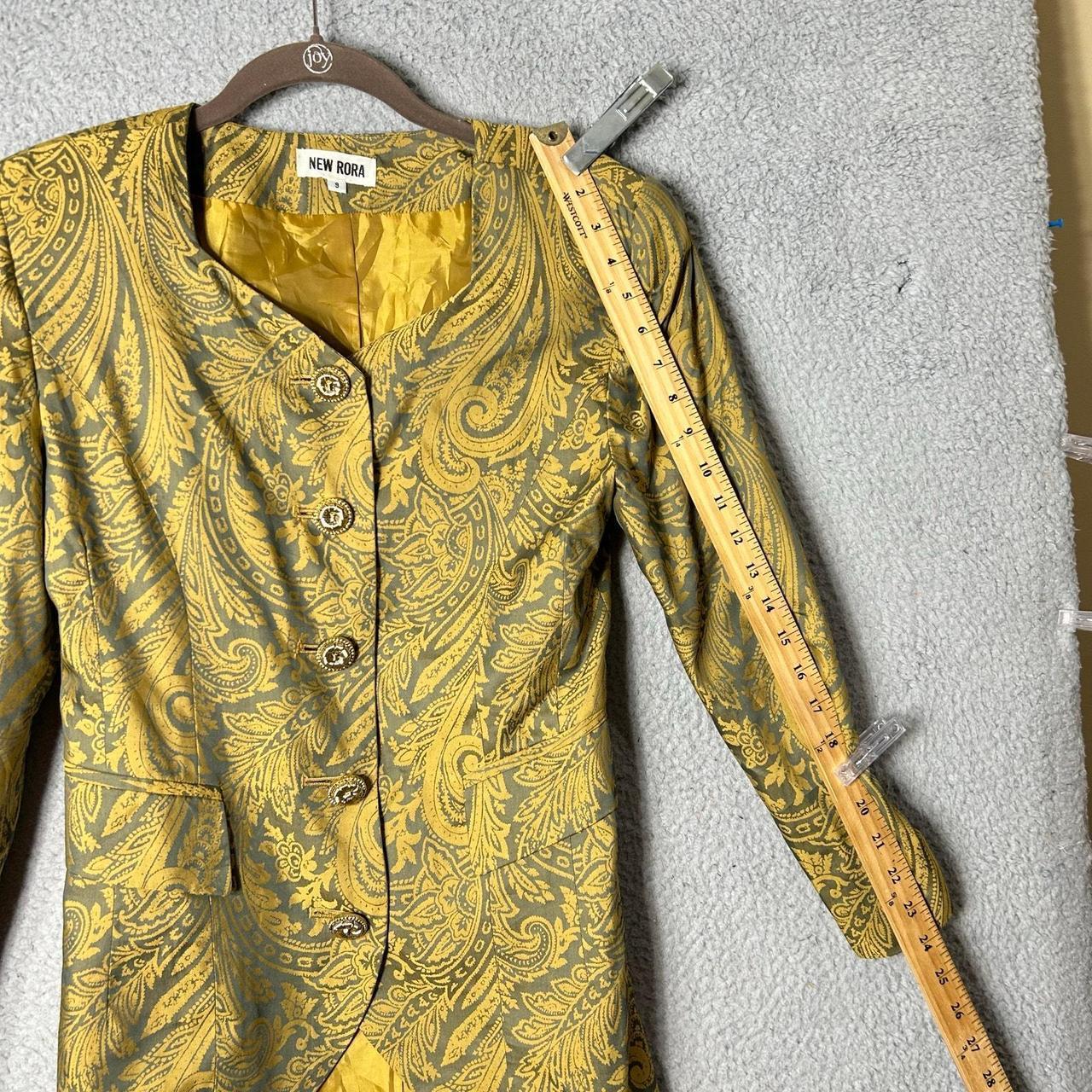 Source Unknown Women's Tailored jacket - Yellow/G… - image 7