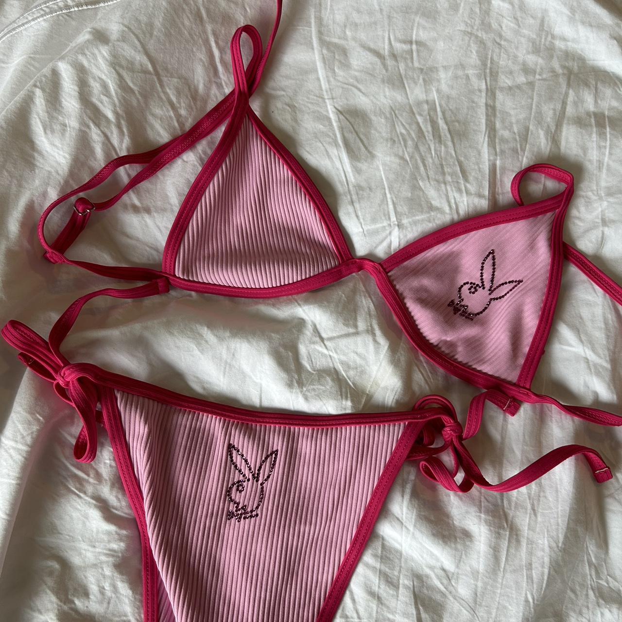 Playboy Womens Pink Bikinis And Tankini Sets Depop 3120