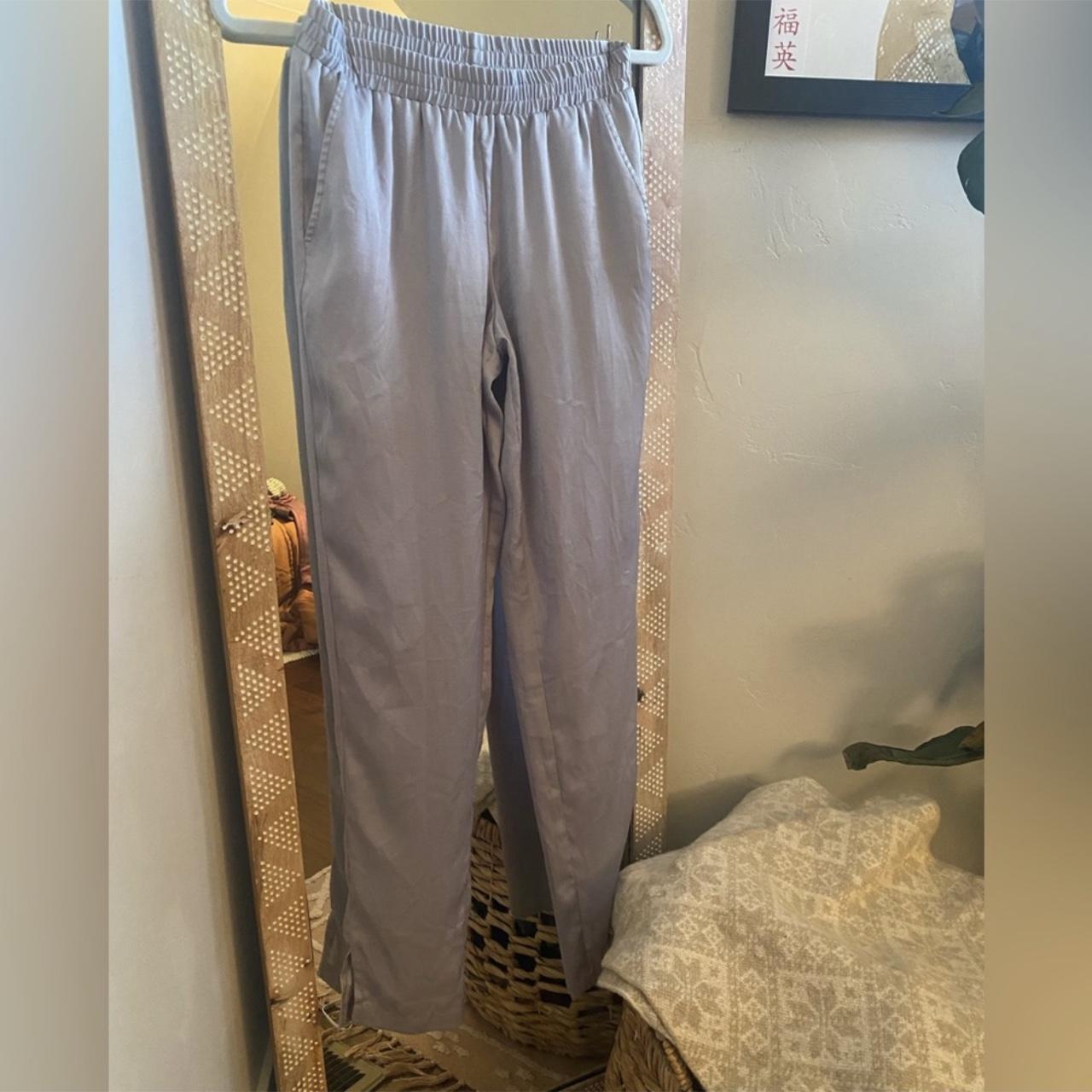 BCBGMAXAZRIA Silk Pants Grey Size XS These