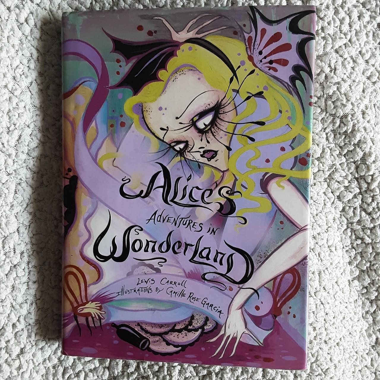 Classic Alice in Wonderland book with super cool... - Depop