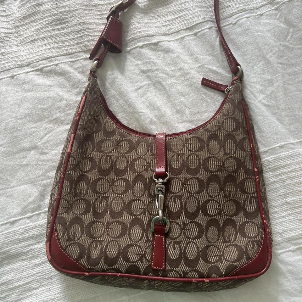 monogram y2k bag, some scuffing but in good - Depop