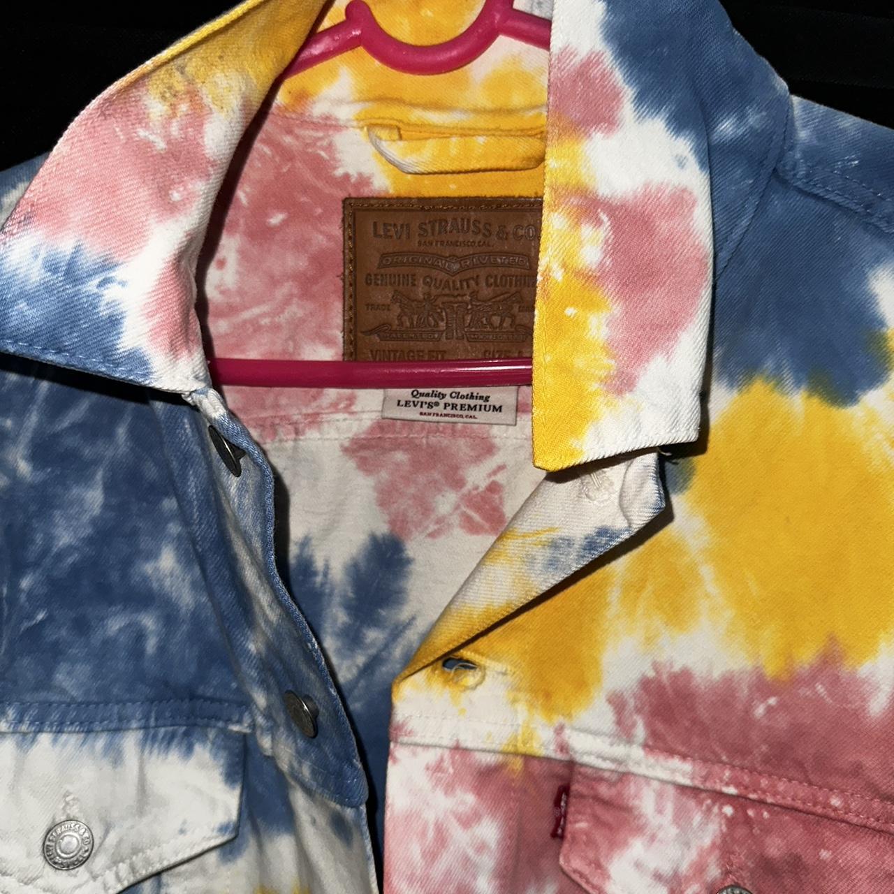 Tie dye levi outlet jacket