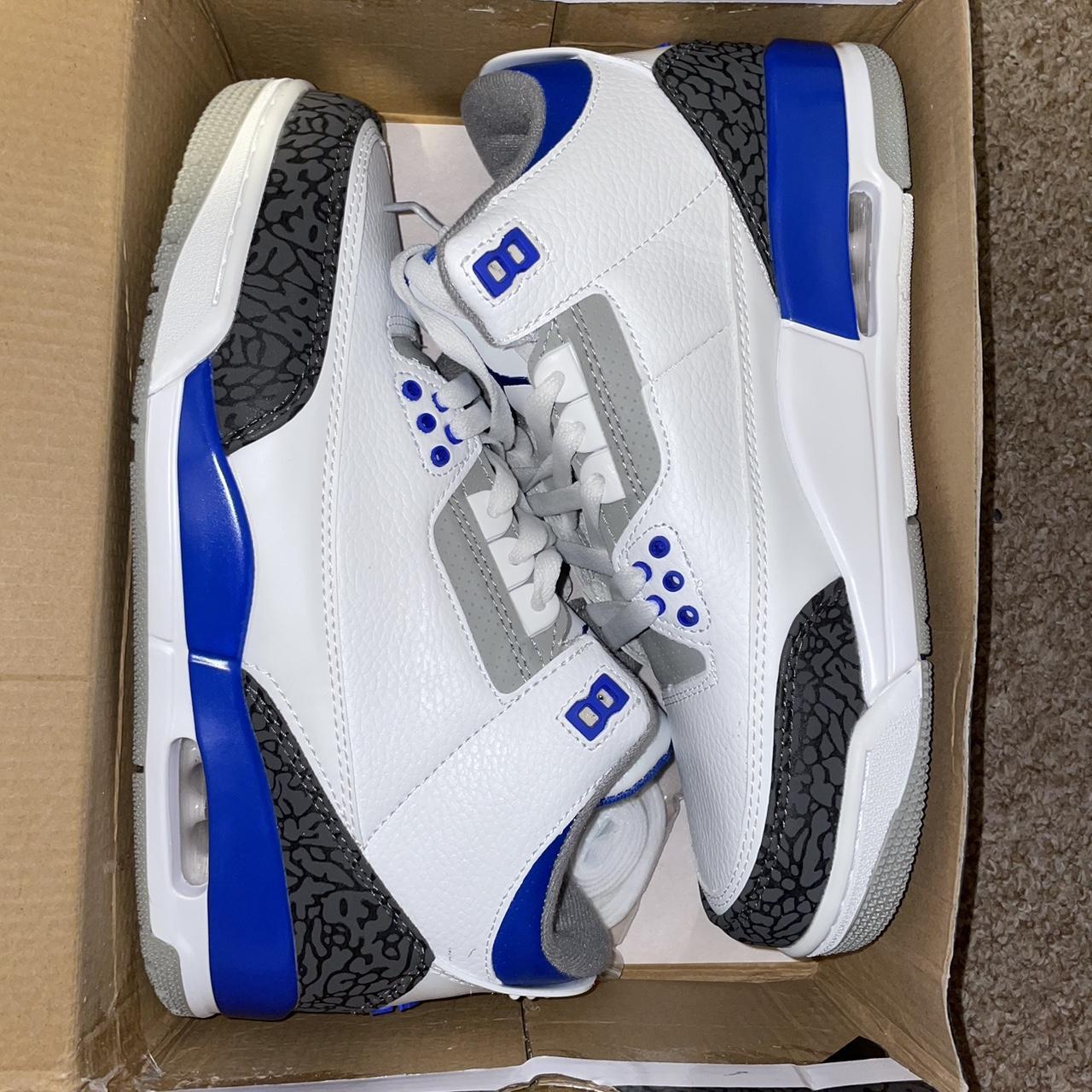 jordan 3 racer blue size 8