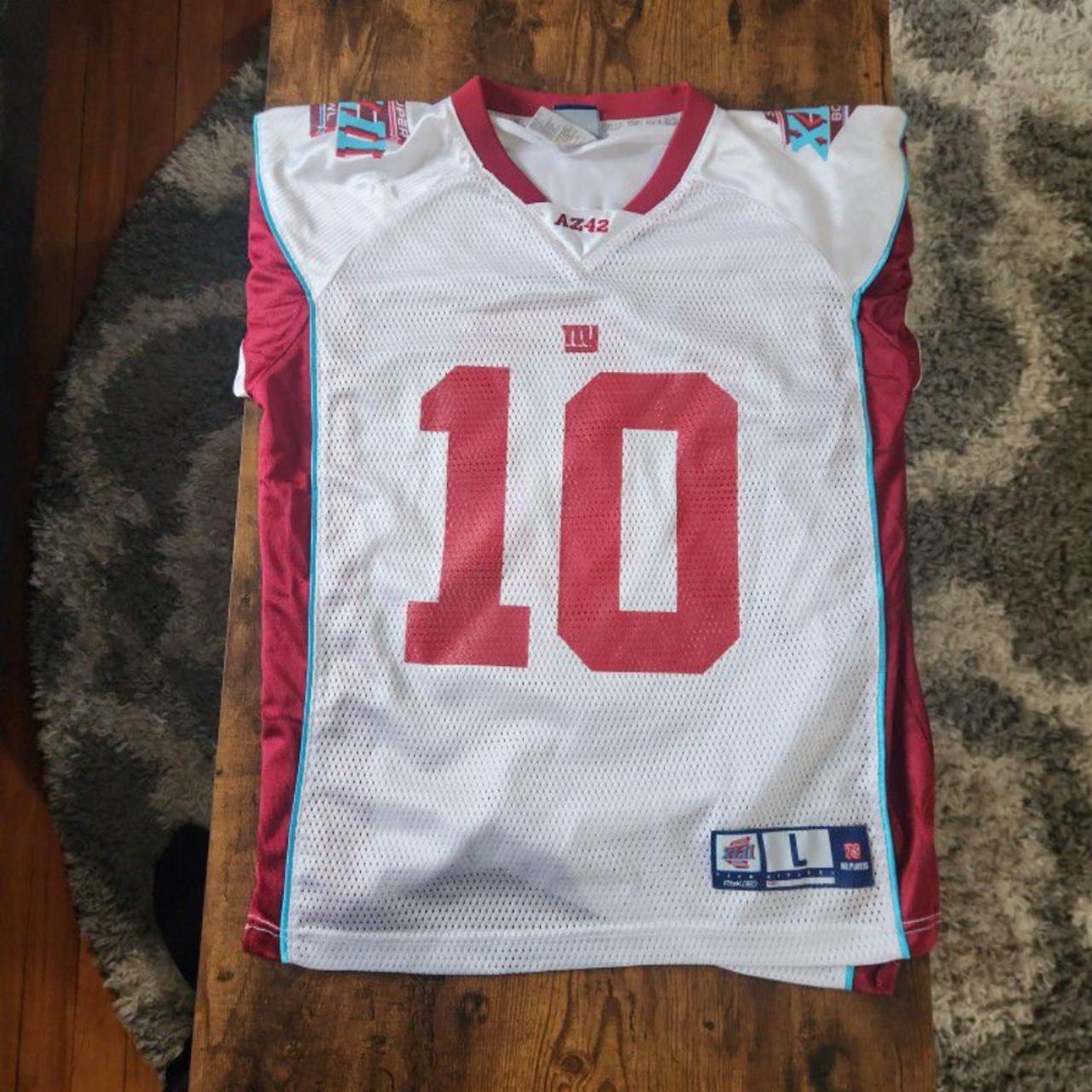 NFL New York Giants Eli Manning Throwback Football Jersey Reebok Mens Size  L