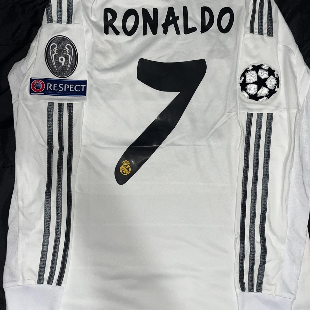 adidas real madrid 2013-14 orange classic third top - Depop