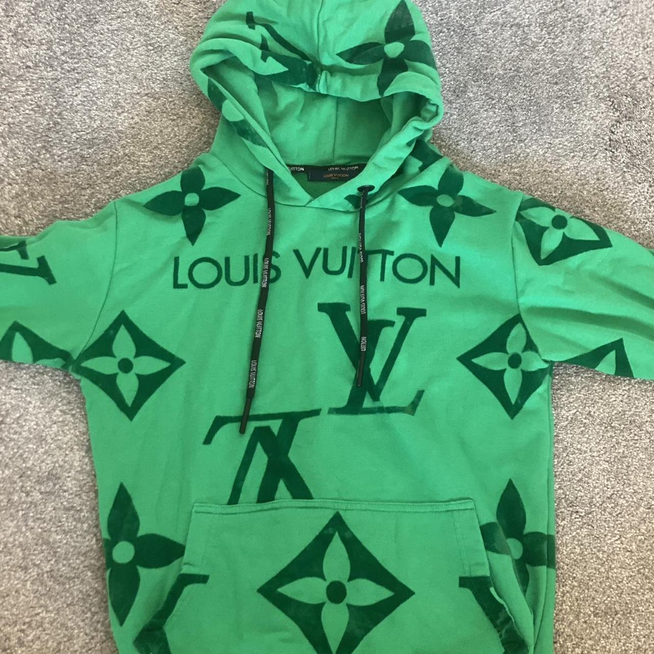louis vuitton hoodie green