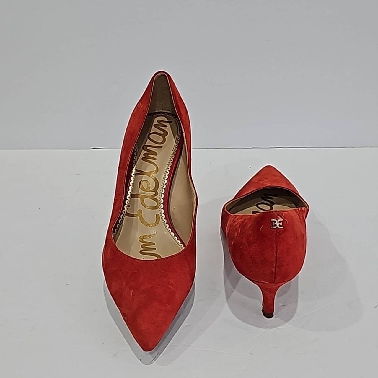 Sam edelman red suede pumps online