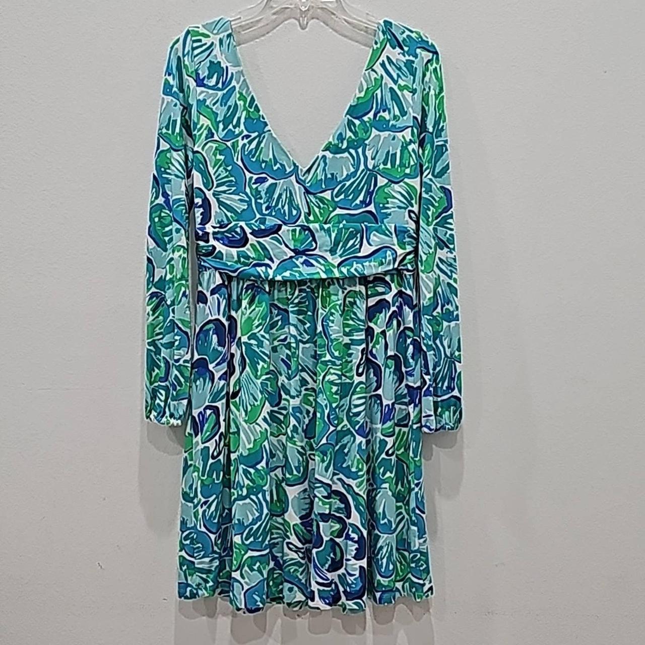 Lilly Pulitzer Fleur Agate Green Lazy River Rayon... - Depop