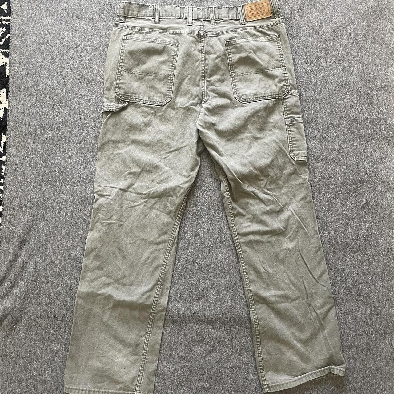 Carhartt Men's Grey and Tan Jeans | Depop