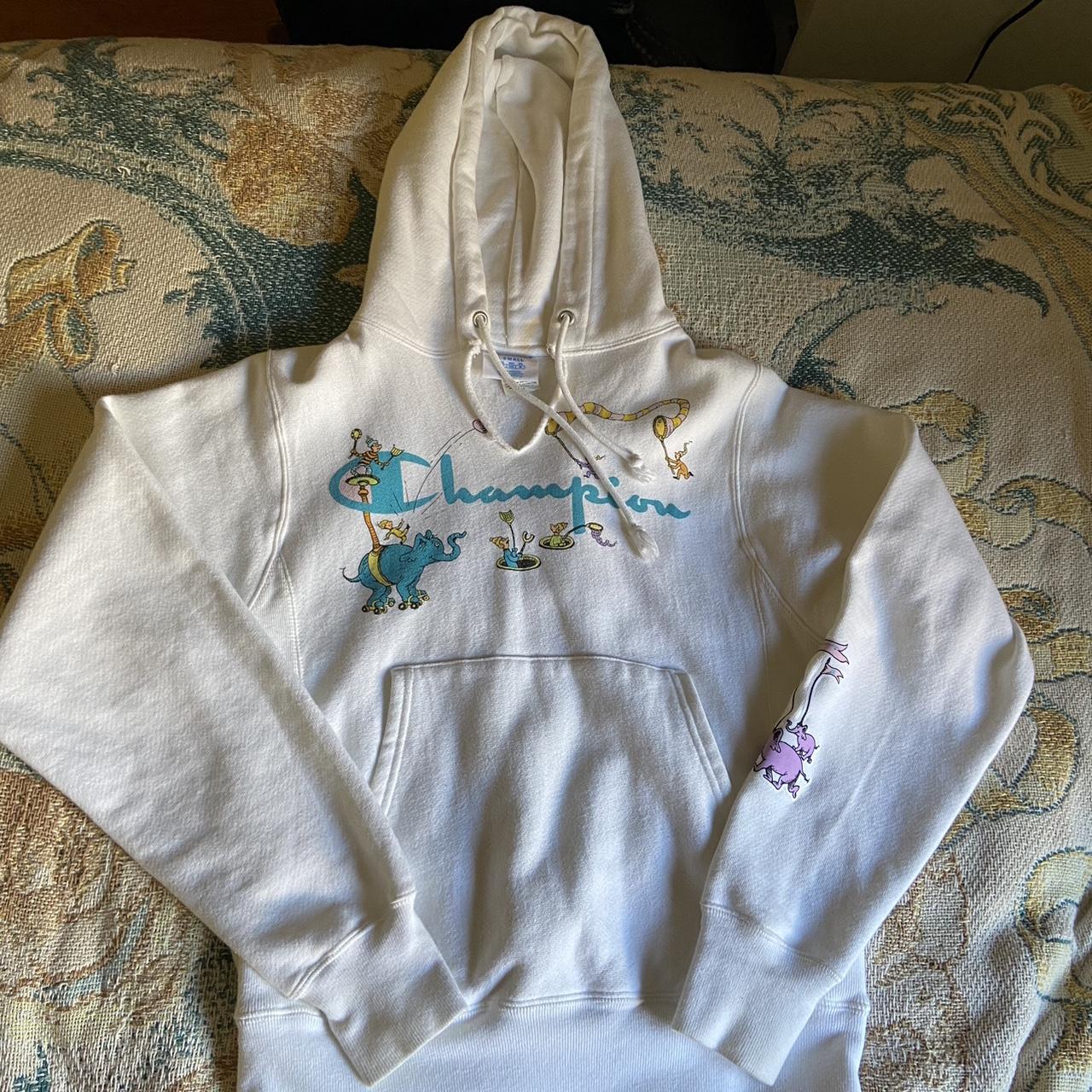 White Champion Dr. Seuss Hoodie From a