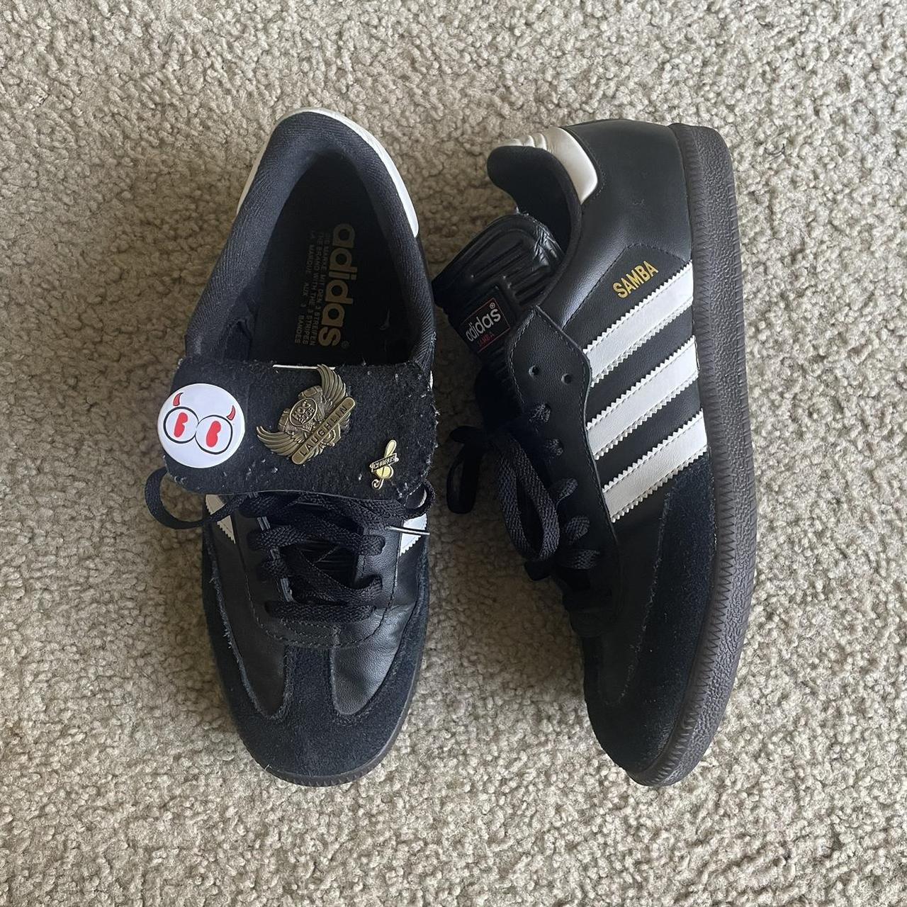 Adidas Samba (Pins can be removed) 9/10 #samba... - Depop