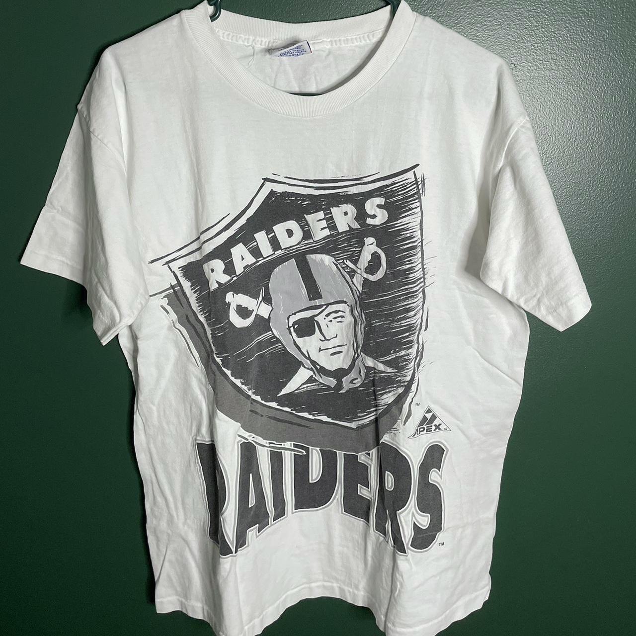 Vintage Oakland Raiders Long Sleeve Shirt on Lee - Depop