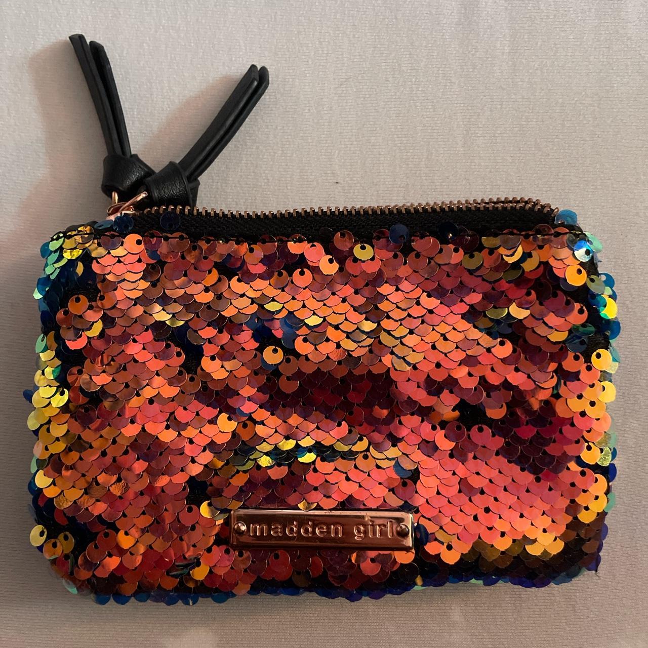  A sequin Madden girl double zipper wallet Depop