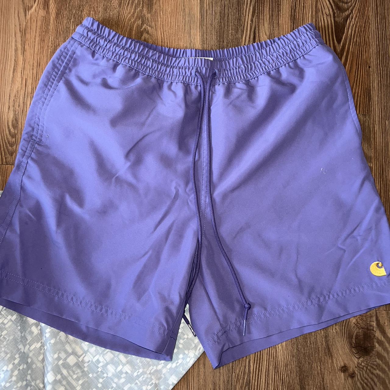 Carhartt WIP Men's Purple Shorts | Depop