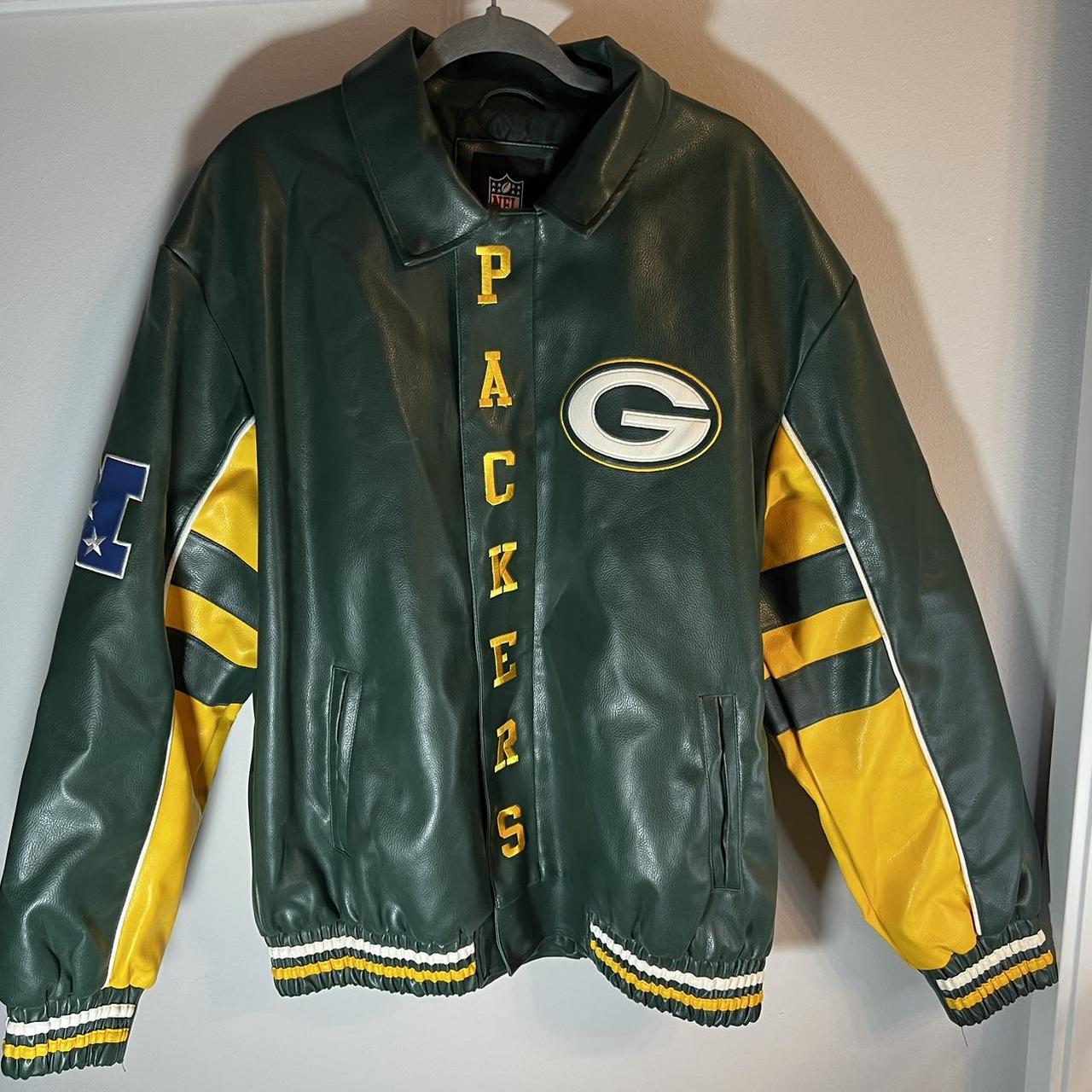 新規購入 NFL 1990's Vintage Green Depop | Varsity Leather Packers Bay 記念グッズ