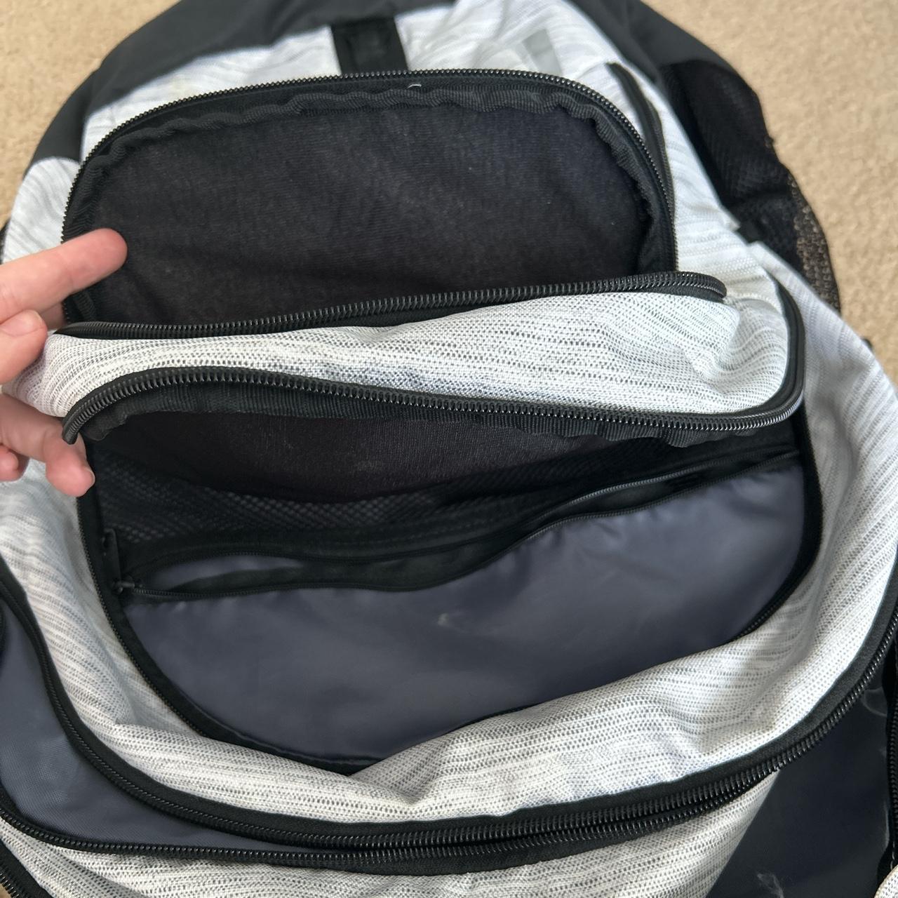 adidas prime 6 white backpack. used it all of my... - Depop