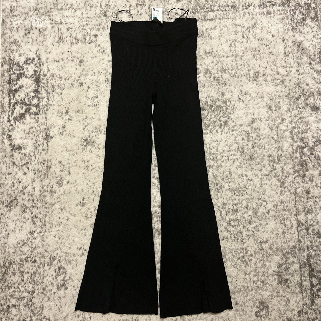 Primark flare leggings with slit in at bottoms of... Depop