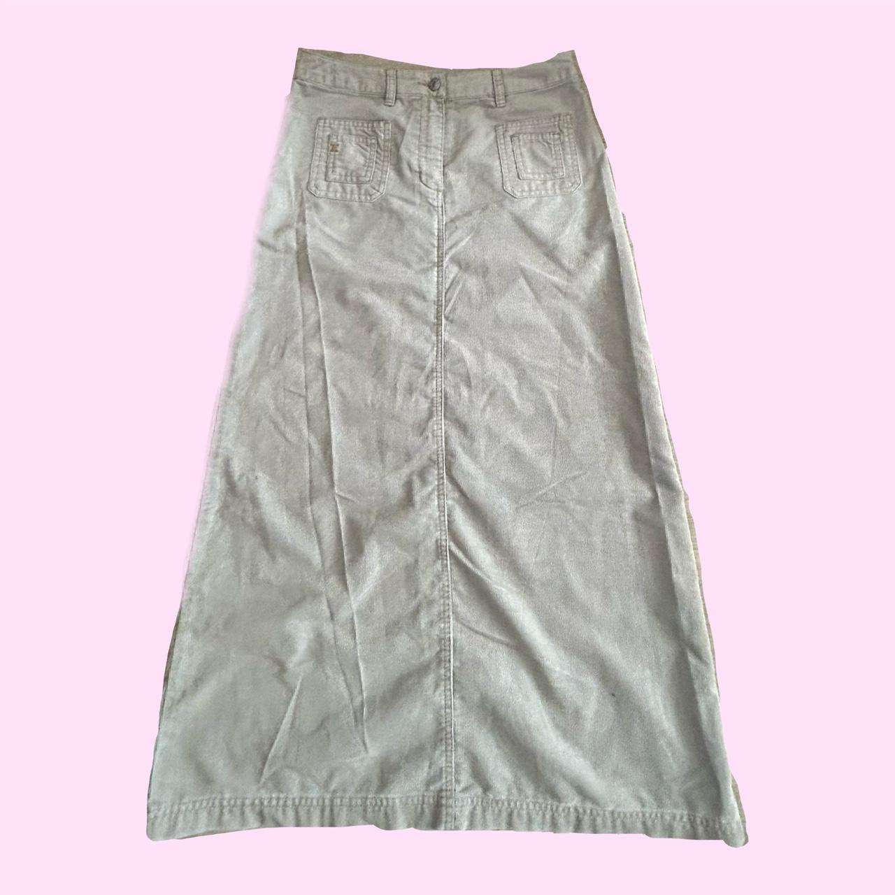 Long Corduroy Skirt ꧂ Two Front Pockets ... - Depop