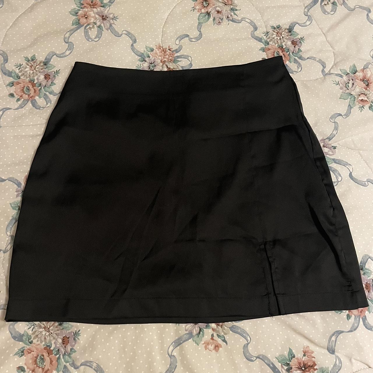 large forever 21 satin mini skirt never worn - Depop