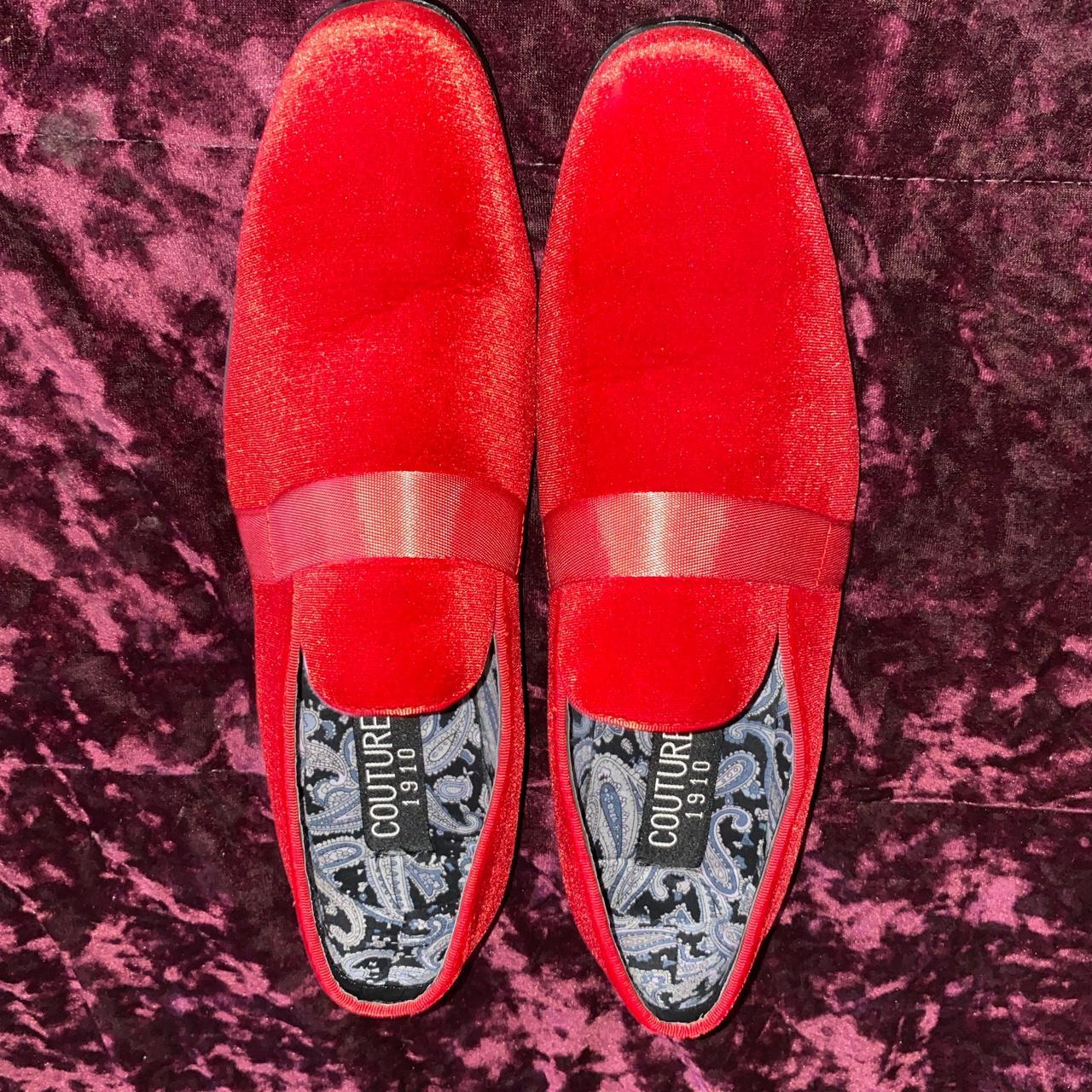 Red Suede Dress Shoes Worn 4x At Most Depop 1327