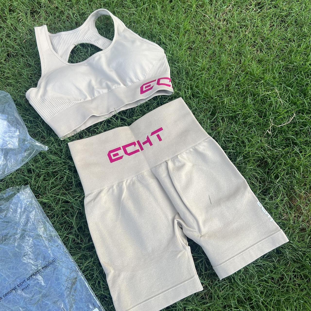 New Echt Seamless Sports Bra and Biker Shorts in Depop