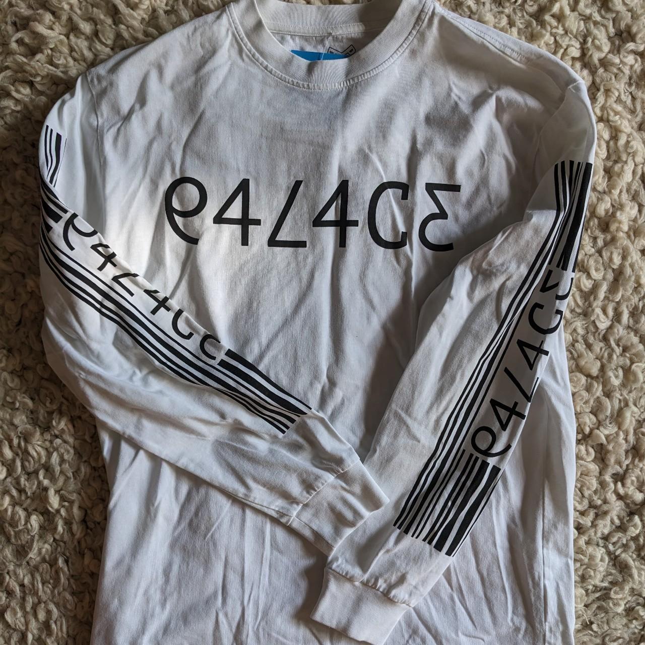 palace x adidas long sleeve white