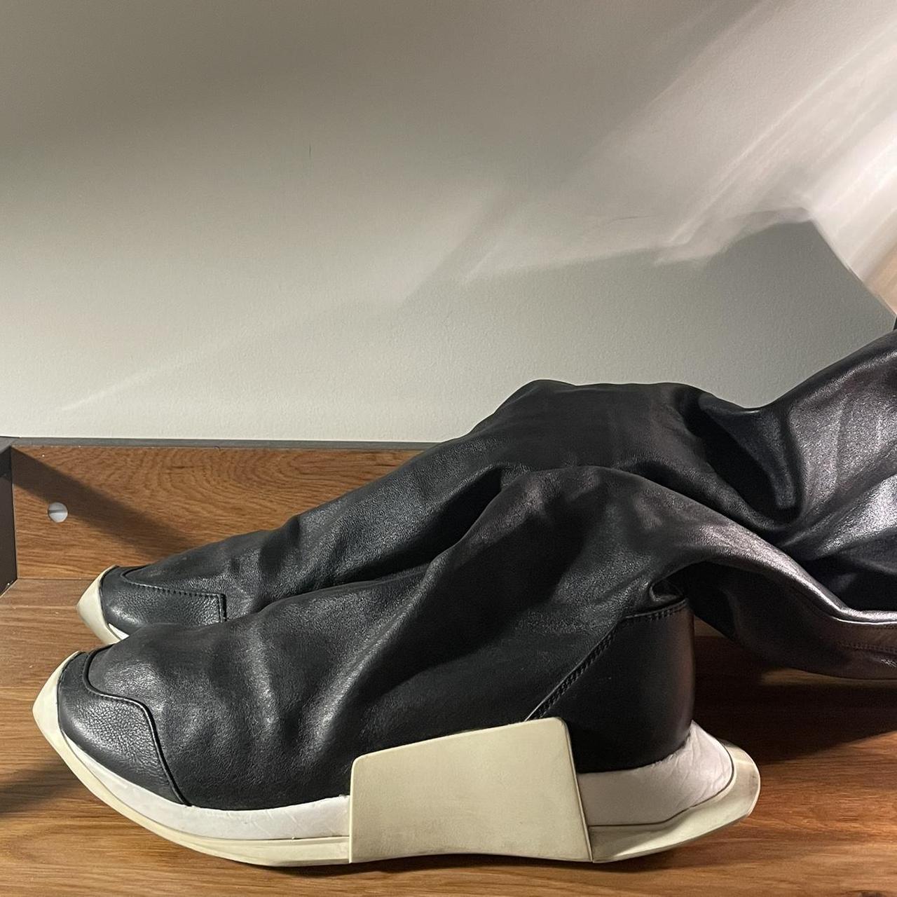 Rick Owens Adidas Level Runner High Sock Size: Men... - Depop