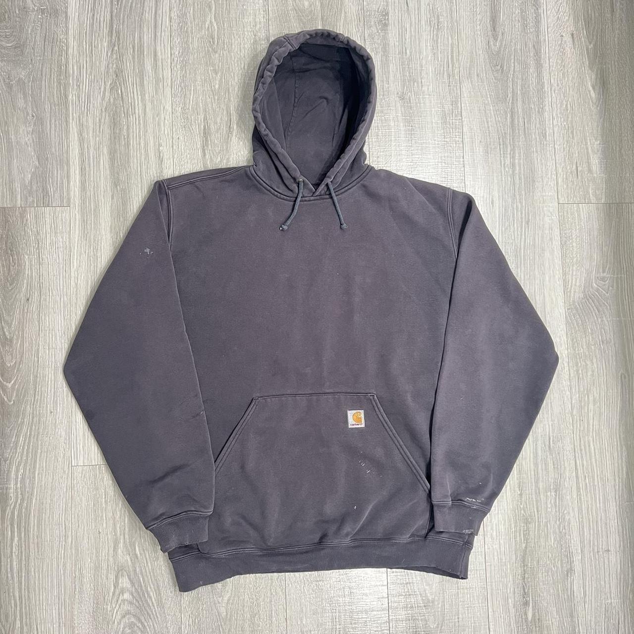 Vintage Y2K Carhartt Hoodie Small Distress On... - Depop